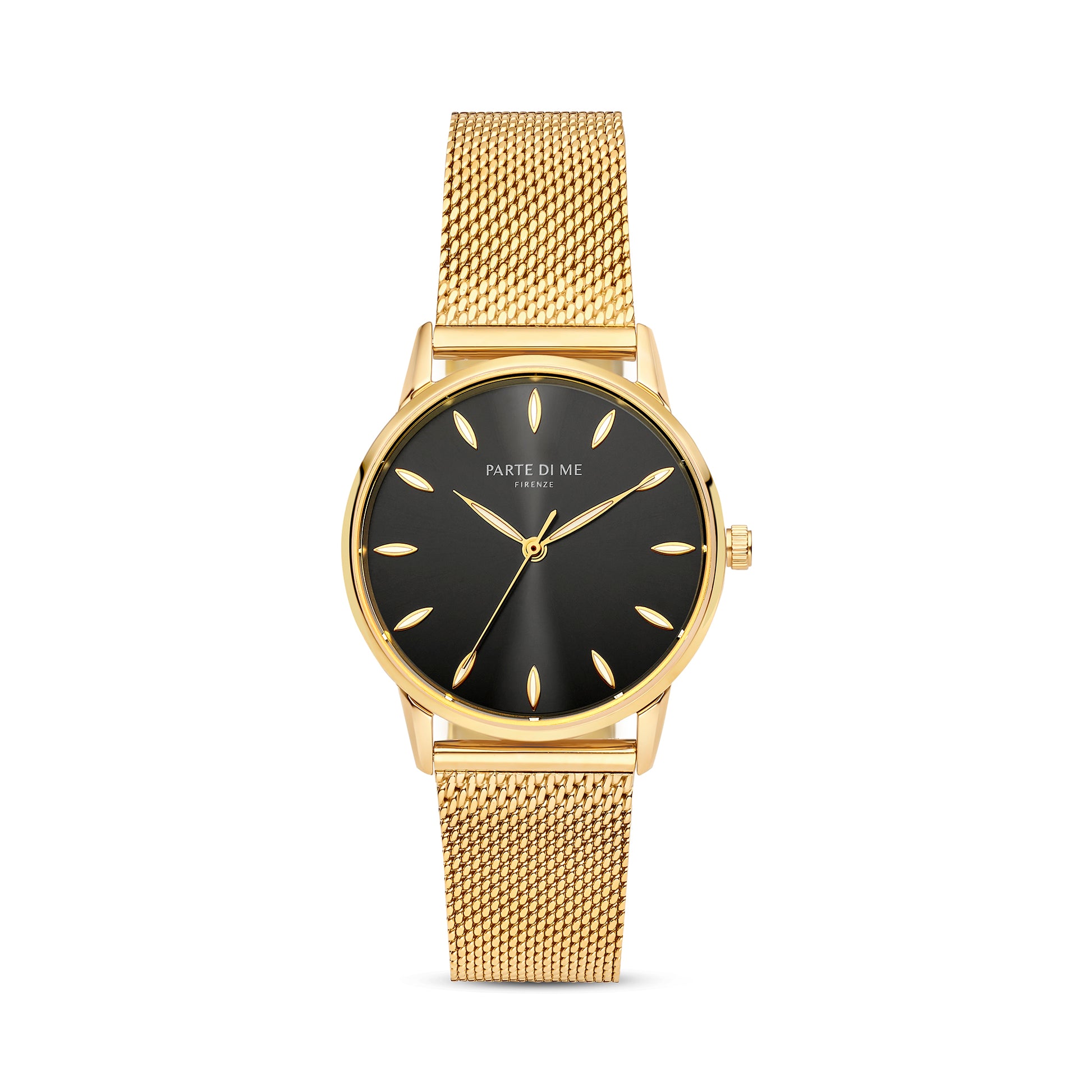 Orologio round ladies watch gold coloured and black - Parte di Me