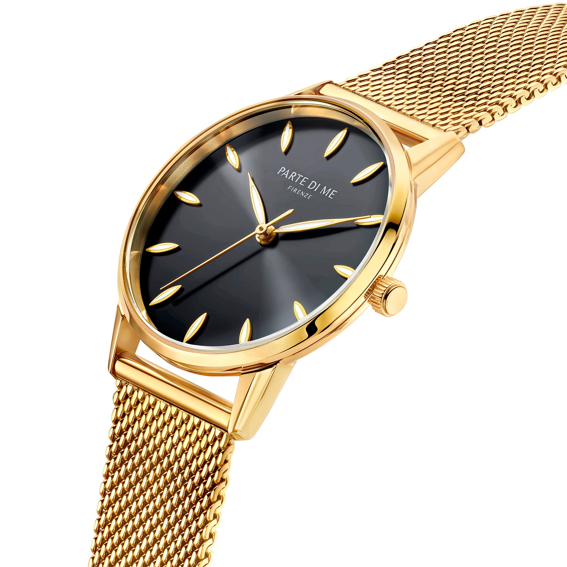Orologio round ladies watch gold coloured and black - Parte di Me