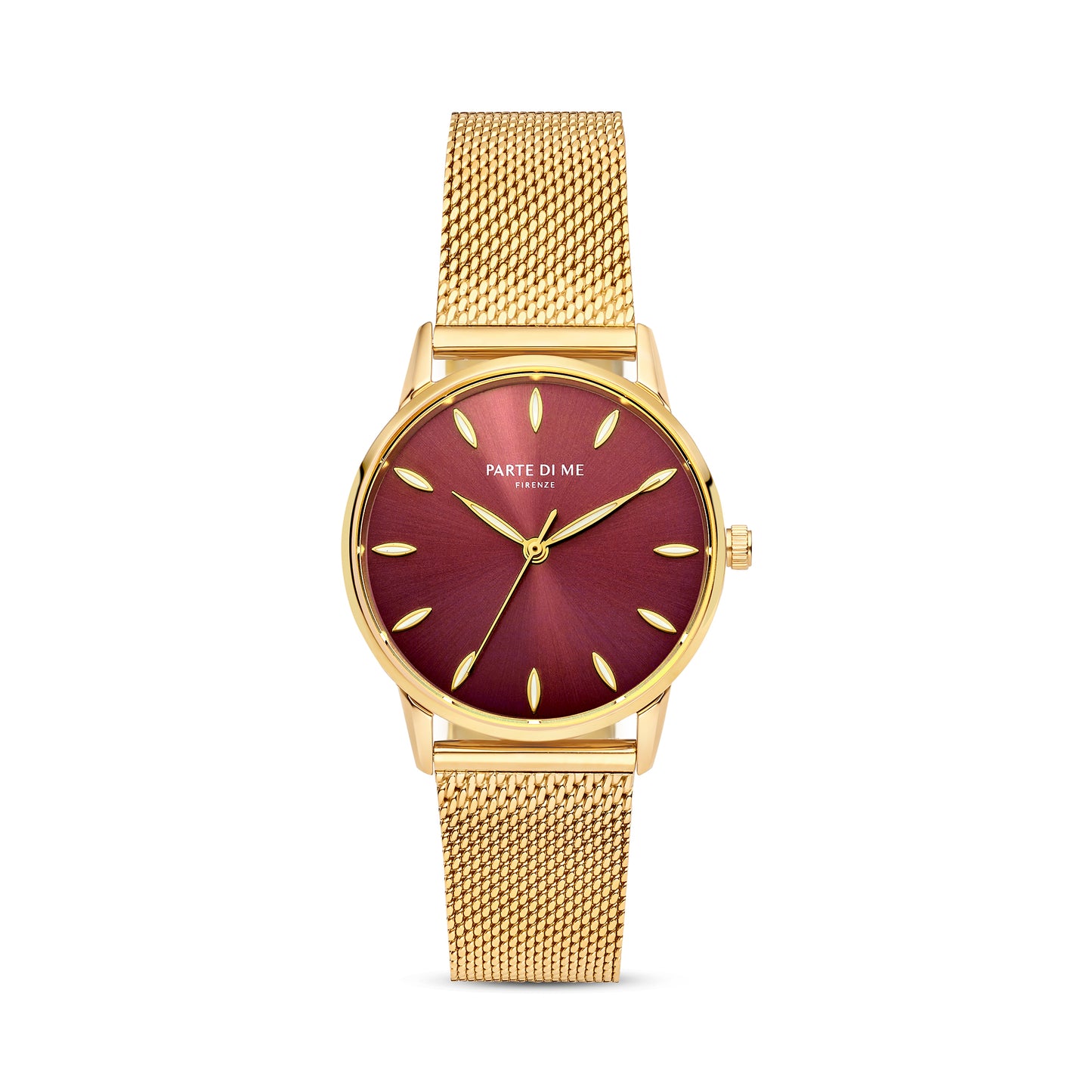 Orologio round ladies watch gold coloured and dark brown - Parte di Me