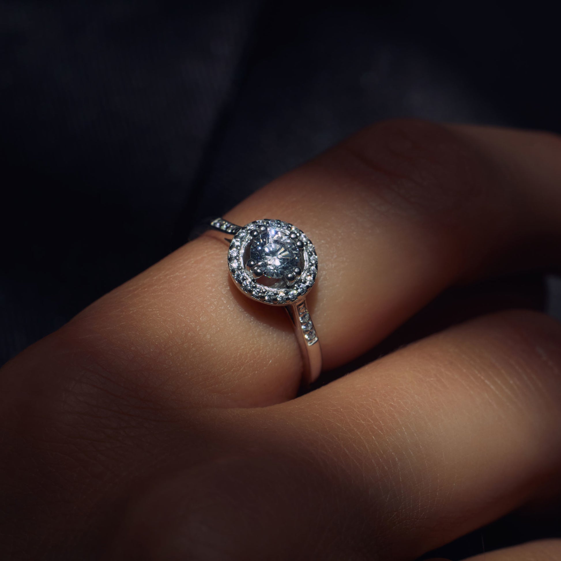 Ponte Vecchio Dalia 925 sterling silver ring with zirconia stone - Parte di Me