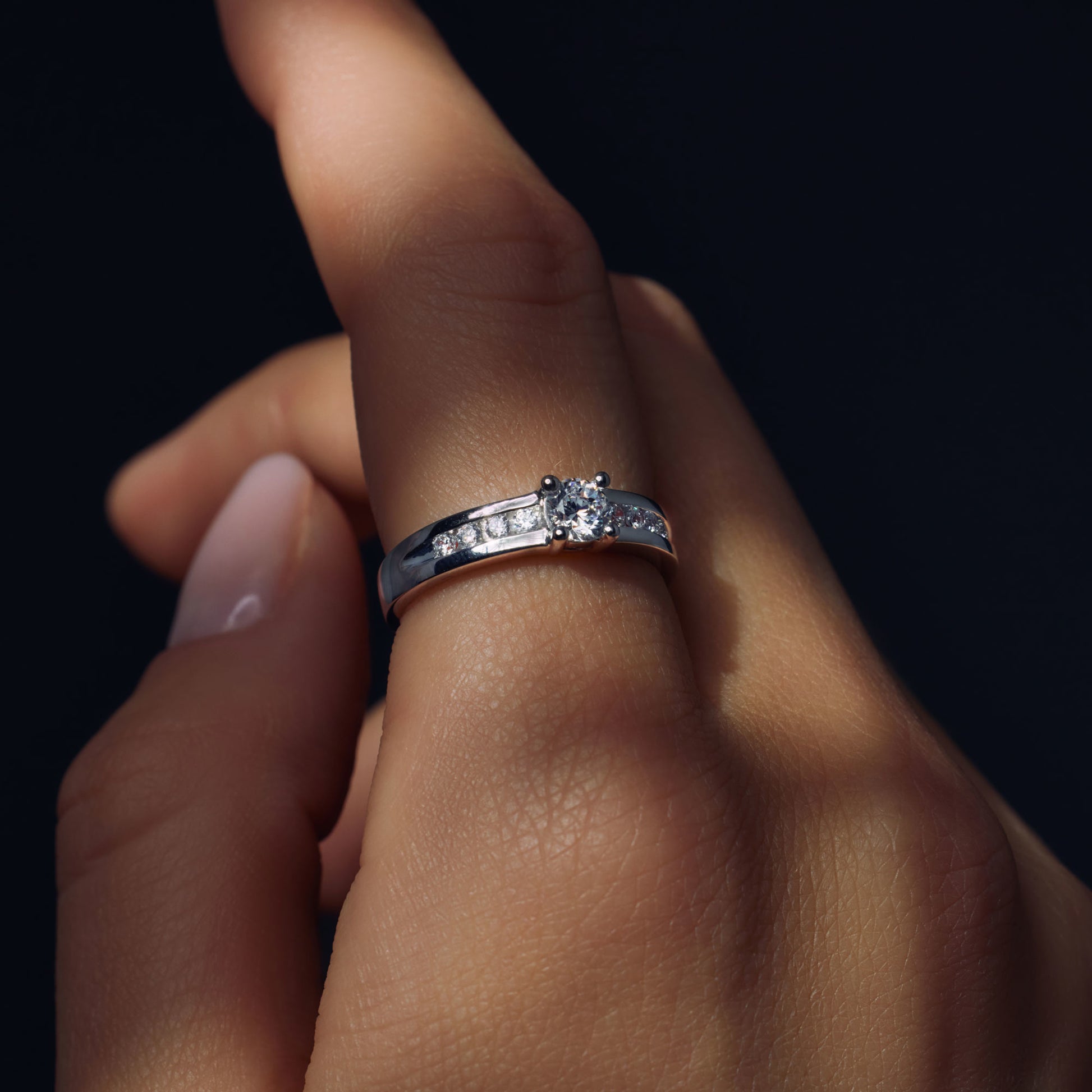 Ponte Vecchio Santa Trinita 925 sterling silver ring with zirconia stones - Parte di Me