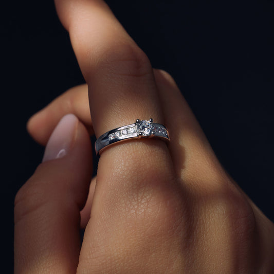 Ponte Vecchio Santa Trinita 925 sterling silver ring with zirconia stones - Parte di Me