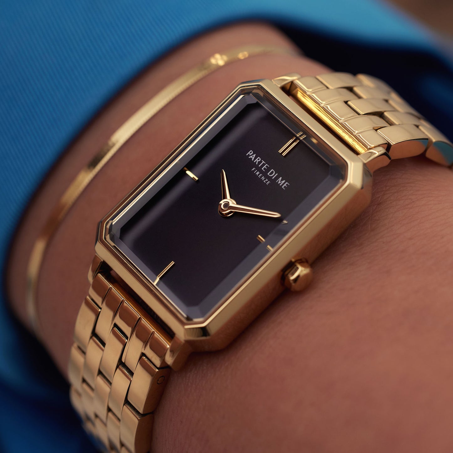 Sorprendimi gold coloured watch and 925 sterling silver gold plated bracelet - Parte di Me