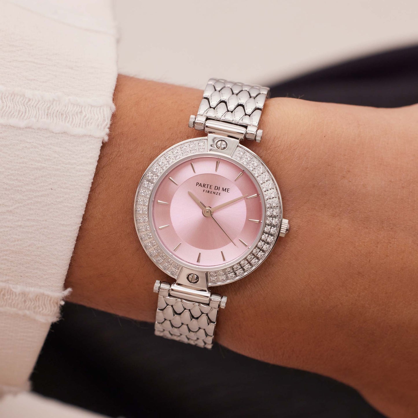Orologio round ladies watch silver coloured and pink - Parte di Me