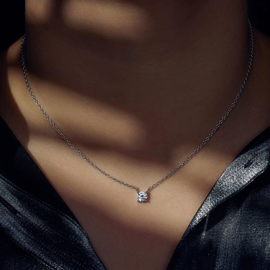 Ponte Vecchio Sofia 925 sterling silver necklace with zirconia stone - Parte di Me