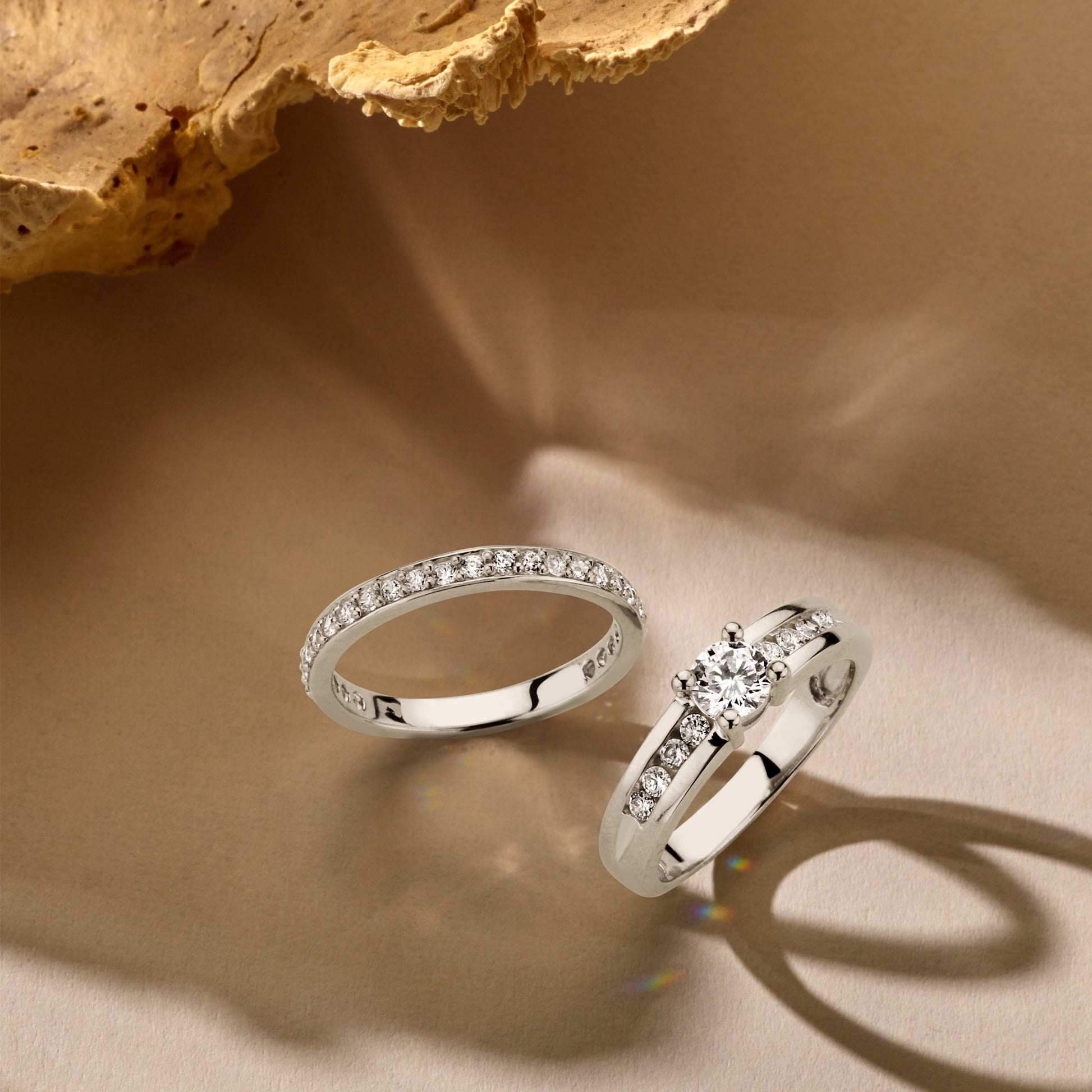 Ponte Vecchio Santa Trinita 925 sterling silver ring with zirconia stones - Parte di Me