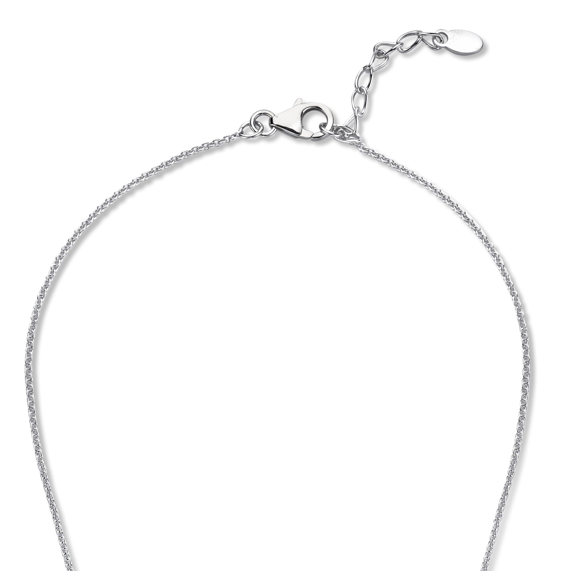 Brioso Cortona Margaretha 925 sterling silver necklace with black onyx - Parte di Me