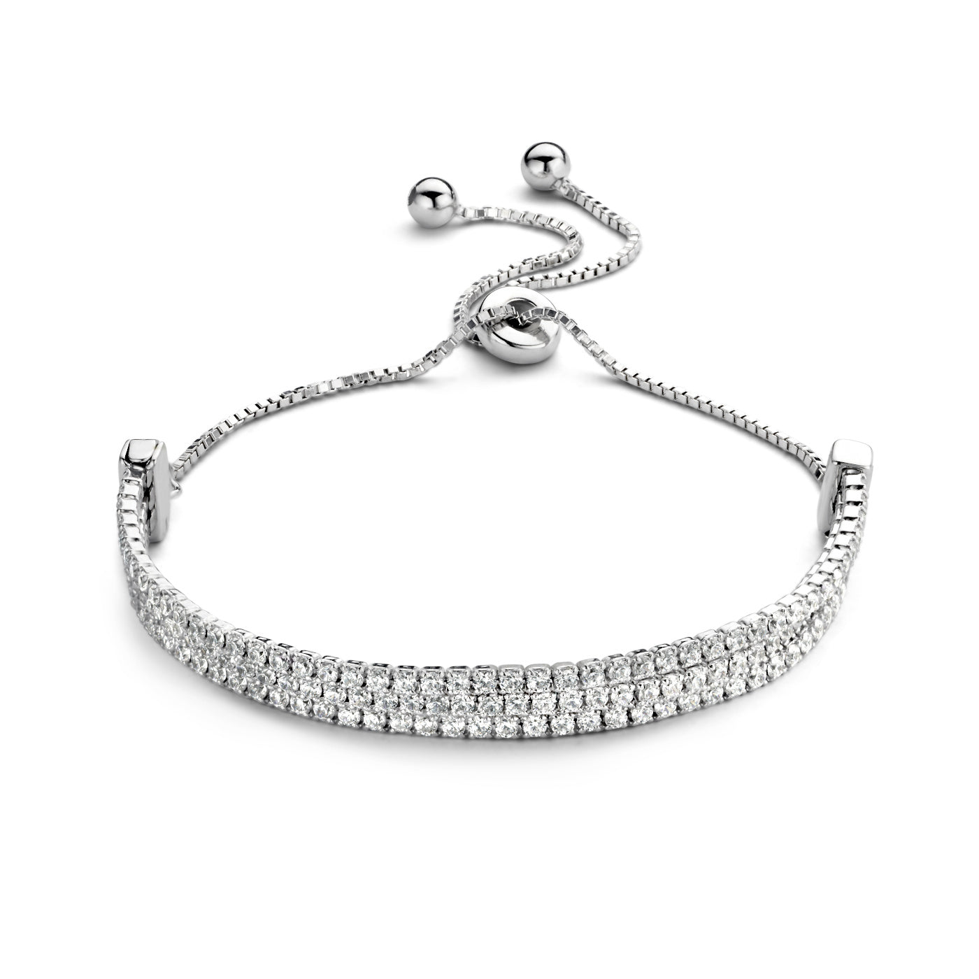 Ponte Vecchio Vasariano 925 sterling silver bracelet with zirconia stones - Parte di Me