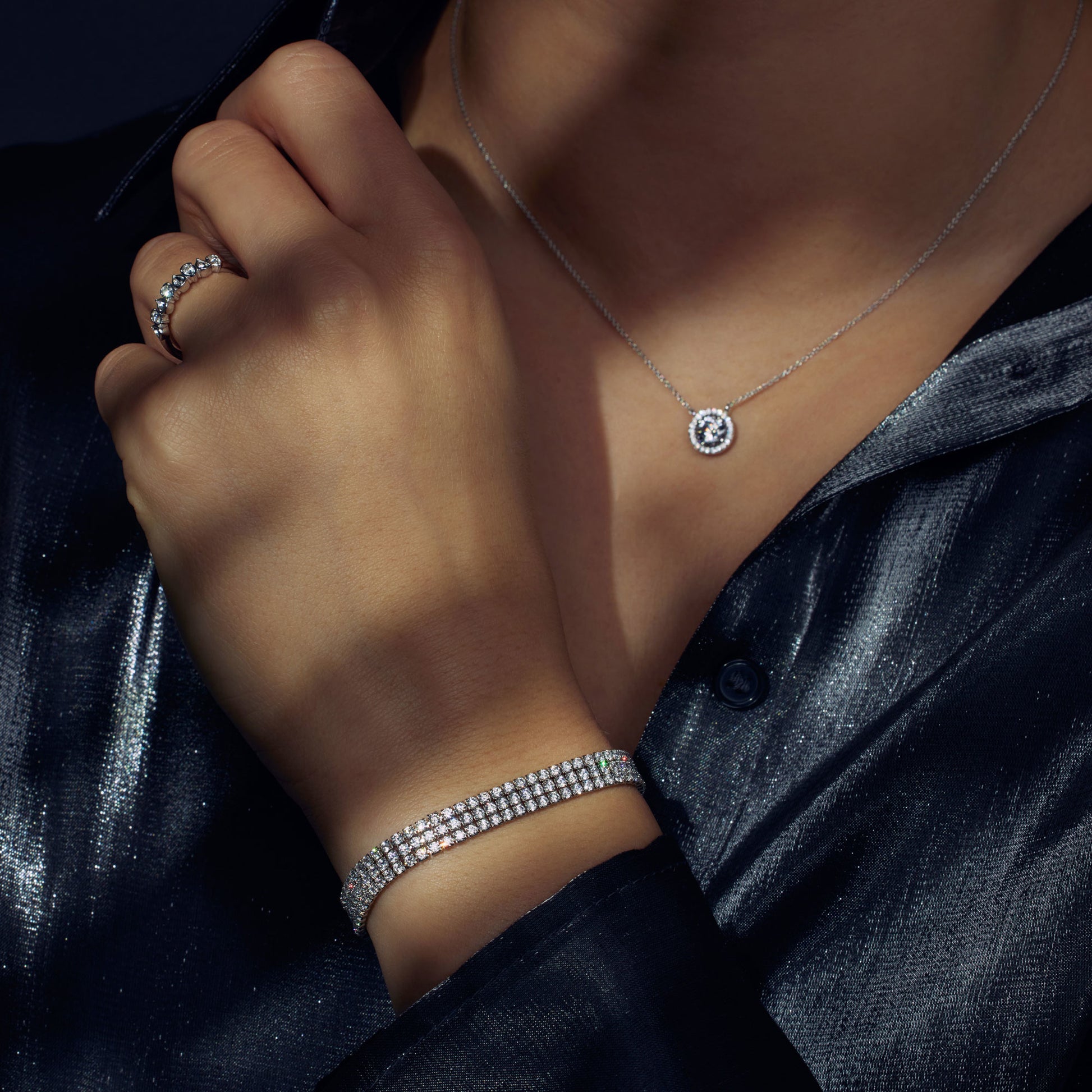 Ponte Vecchio Vasariano 925 sterling silver bracelet with zirconia stones - Parte di Me