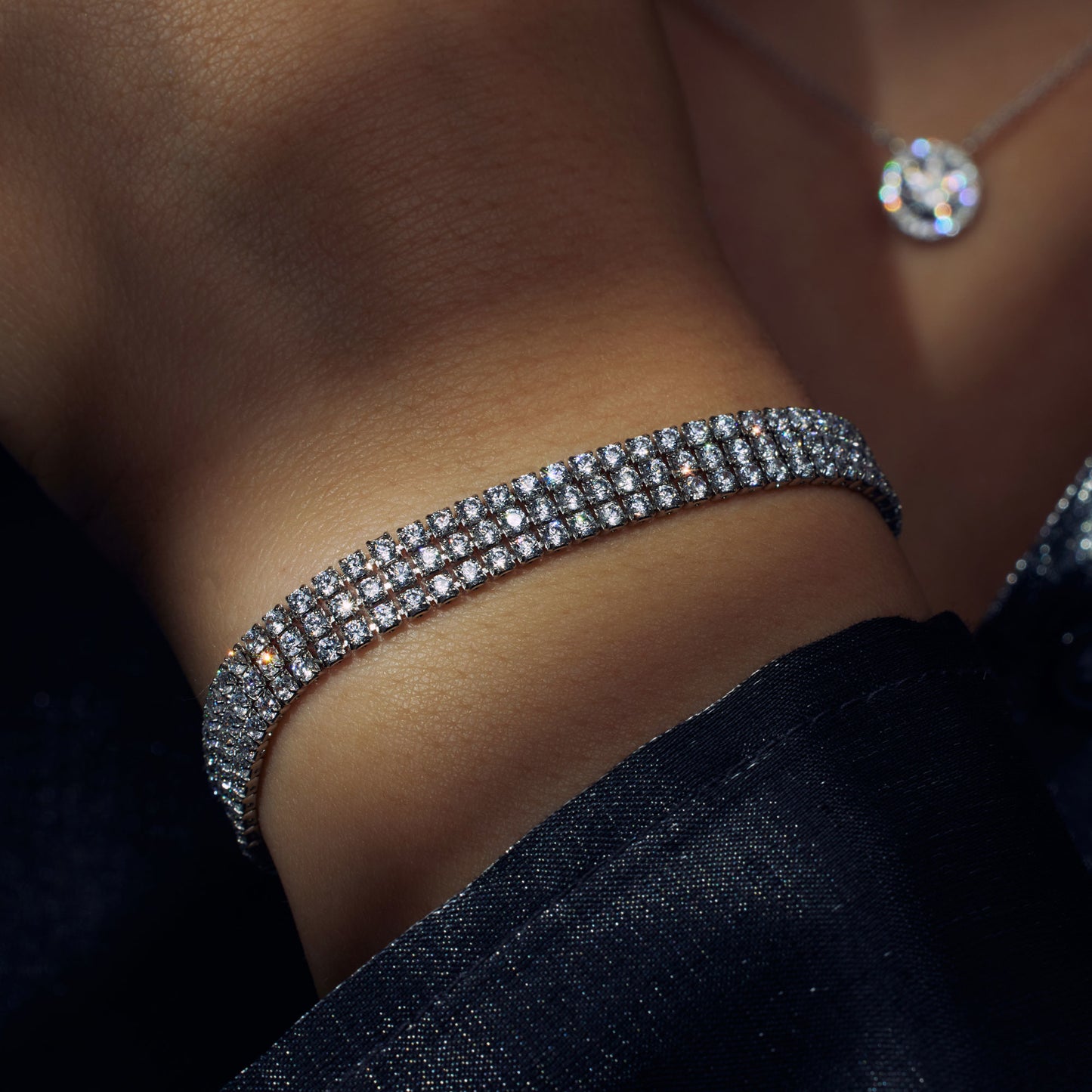 Ponte Vecchio Vasariano 925 sterling silver bracelet with zirconia stones - Parte di Me