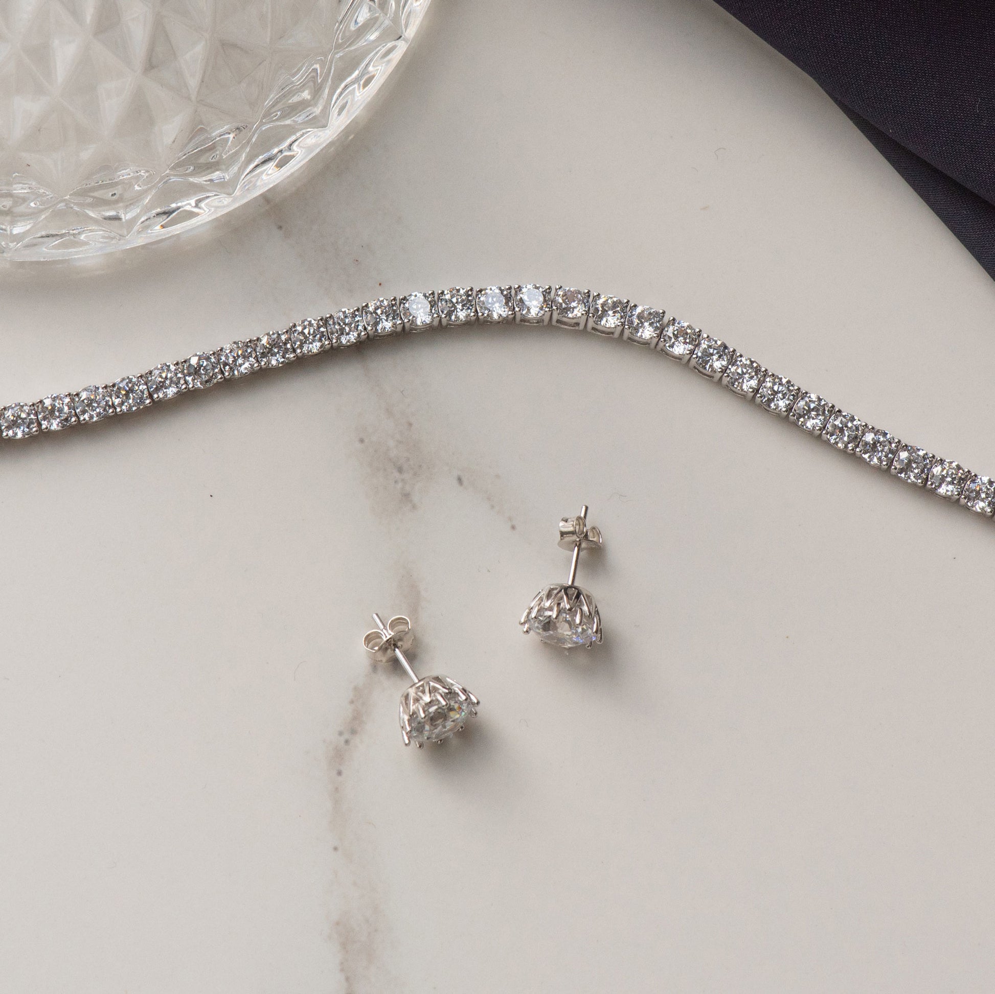 Cento Luci Maxima 925 sterling silver ear studs - Parte di Me