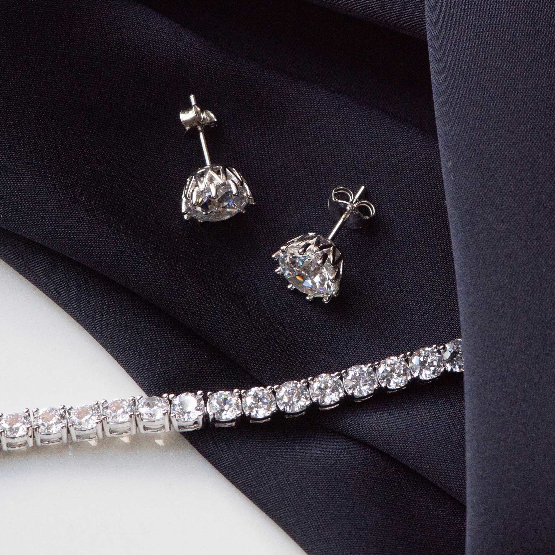 Cento Luci Maxima 925 sterling silver ear studs - Parte di Me