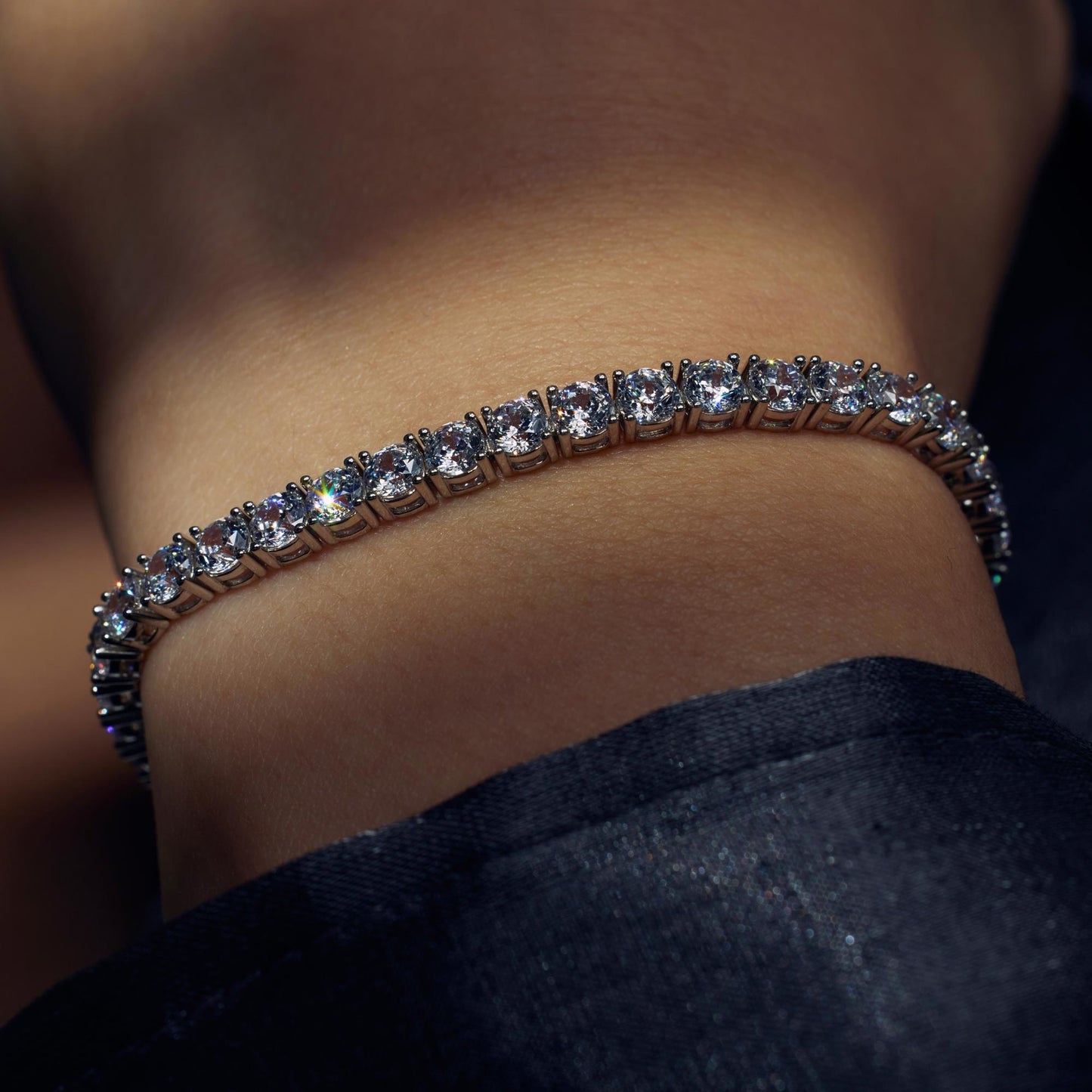Cento Luci Mila 925 sterling silver bracelet with zirconia stones - Parte di Me