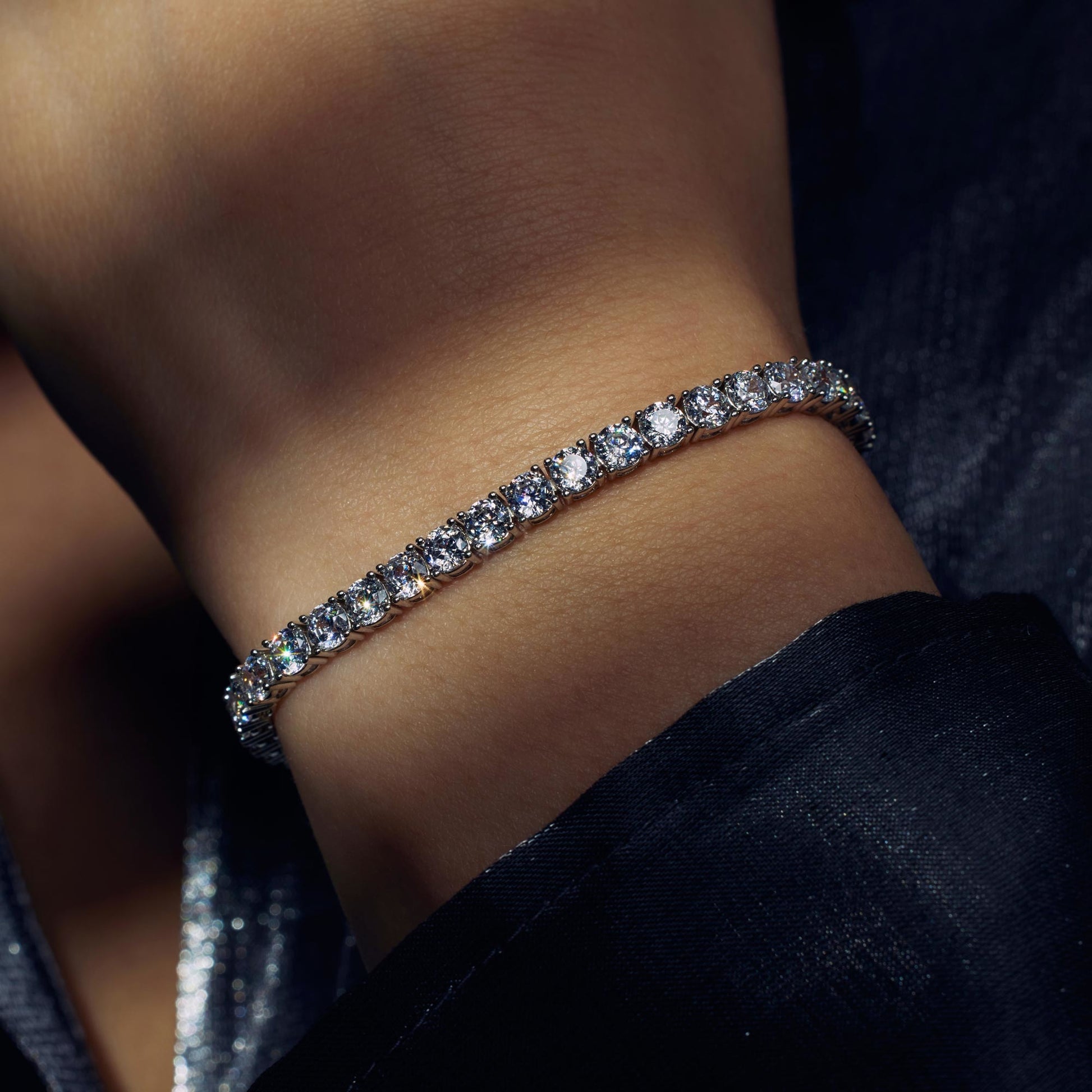 Cento Luci Mila 925 sterling silver bracelet with zirconia stones - Parte di Me