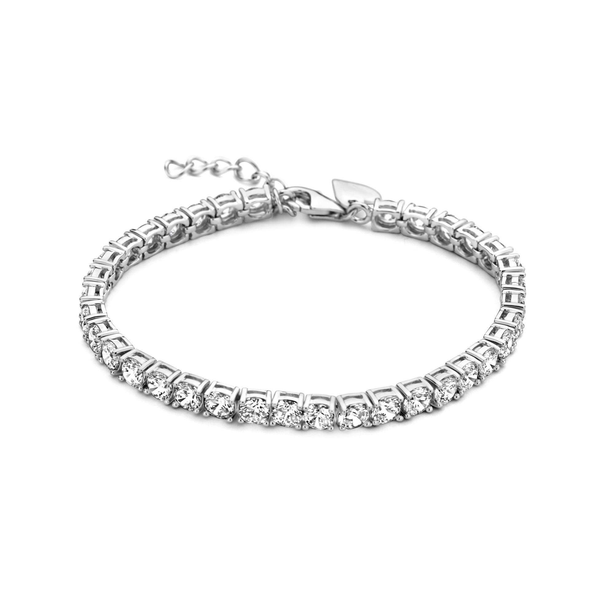 Cento Luci Mila 925 sterling silver bracelet with zirconia stones - Parte di Me