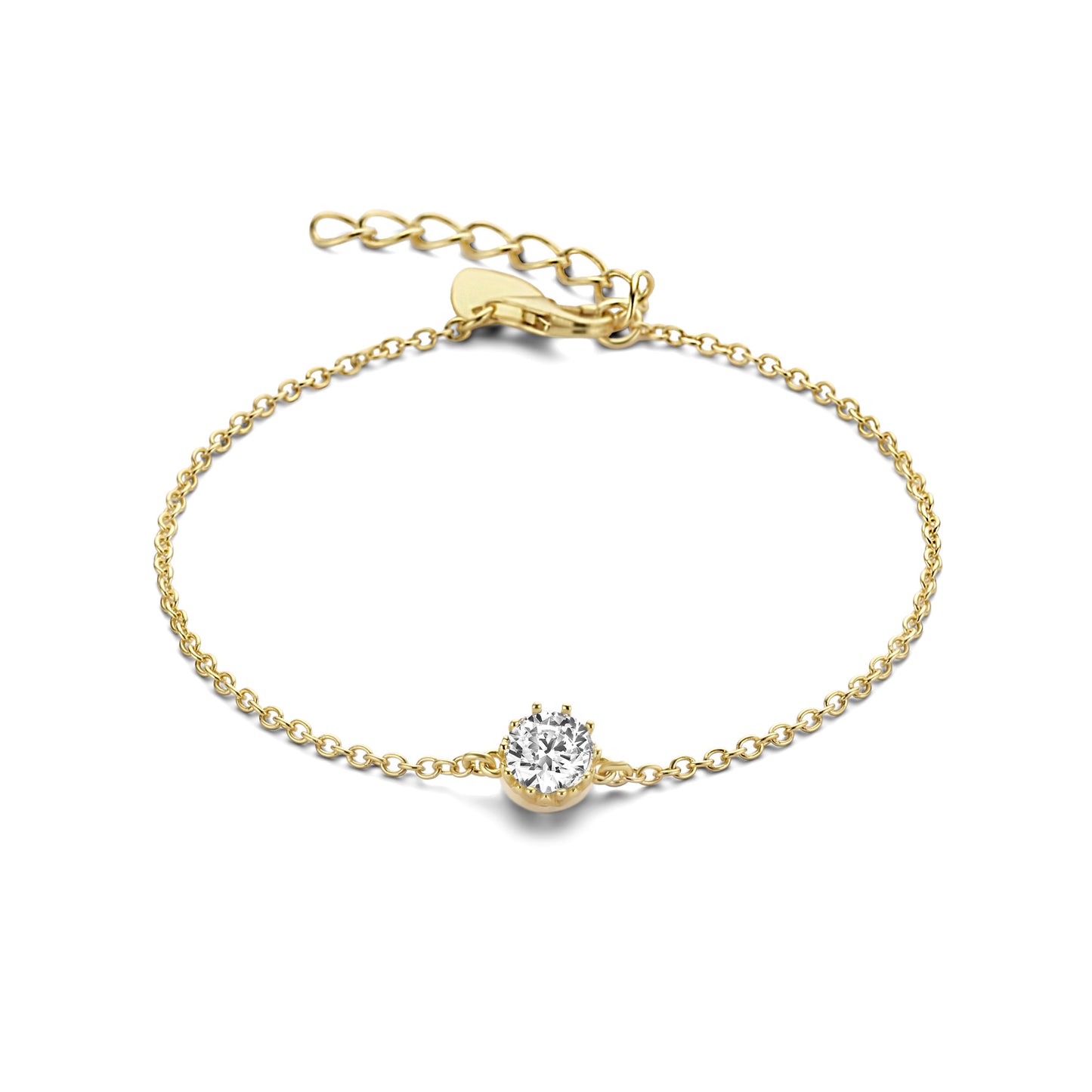Cento Luci Rosia 925 sterling silver gold plated bracelet with zirconia stone - Parte di Me