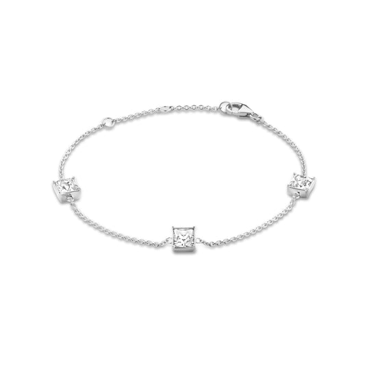 Cento Luci Paola 925 sterling silver bracelet with preciosa crystal - Parte di Me