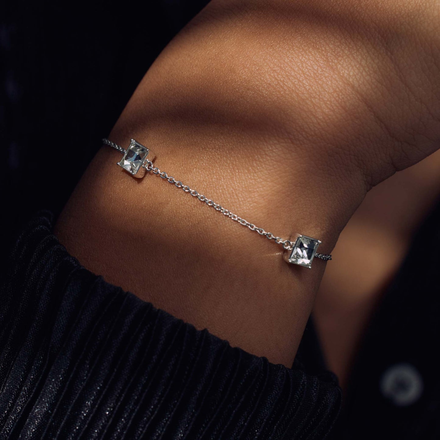 Cento Luci Paola 925 sterling silver bracelet with preciosa crystal - Parte di Me