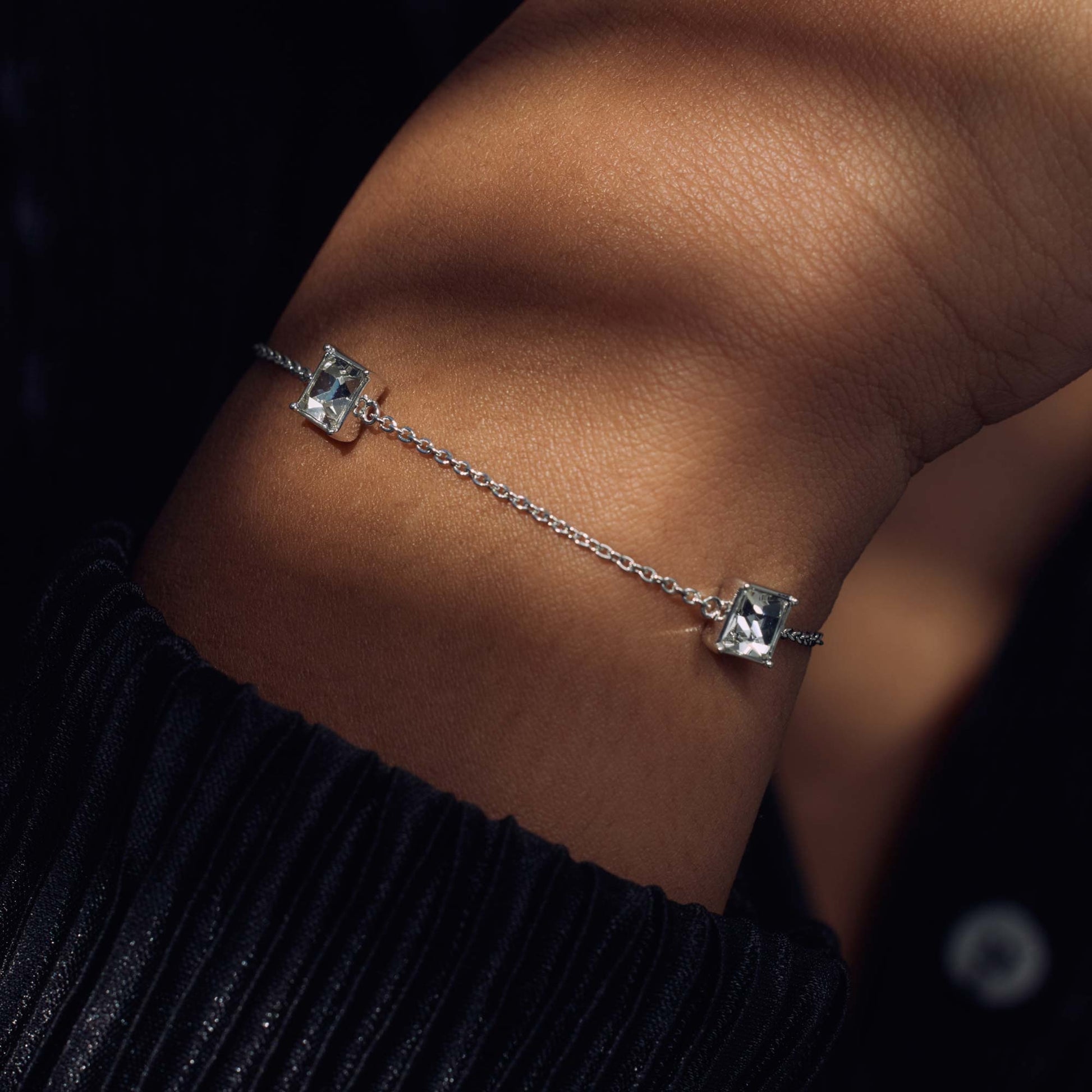Cento Luci Paola 925 sterling silver bracelet with preciosa crystal - Parte di Me