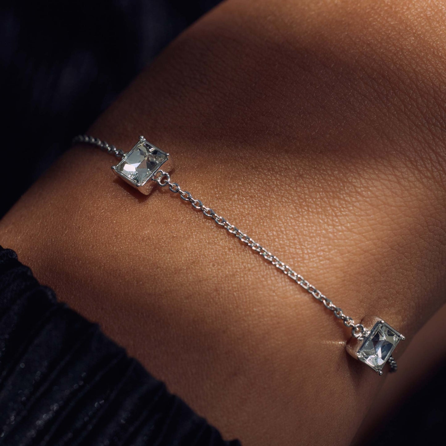 Cento Luci Paola 925 sterling silver bracelet with preciosa crystal - Parte di Me