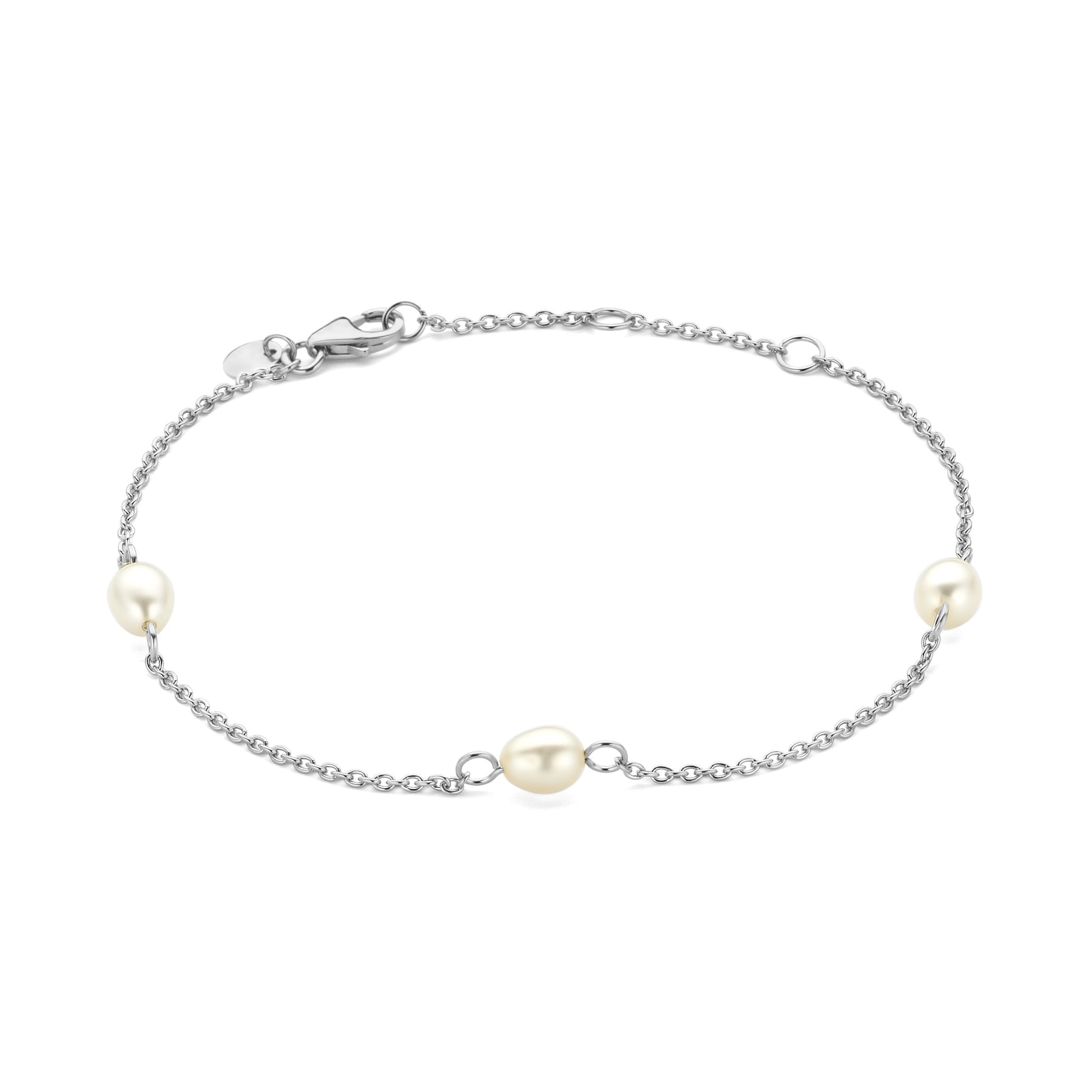 Brioso Cortona Ambra 925 sterling silver bracelet with freshwater pearls - Parte di Me