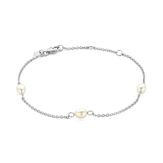 Brioso Cortona Ambra 925 sterling silver bracelet with freshwater pearls - Parte di Me