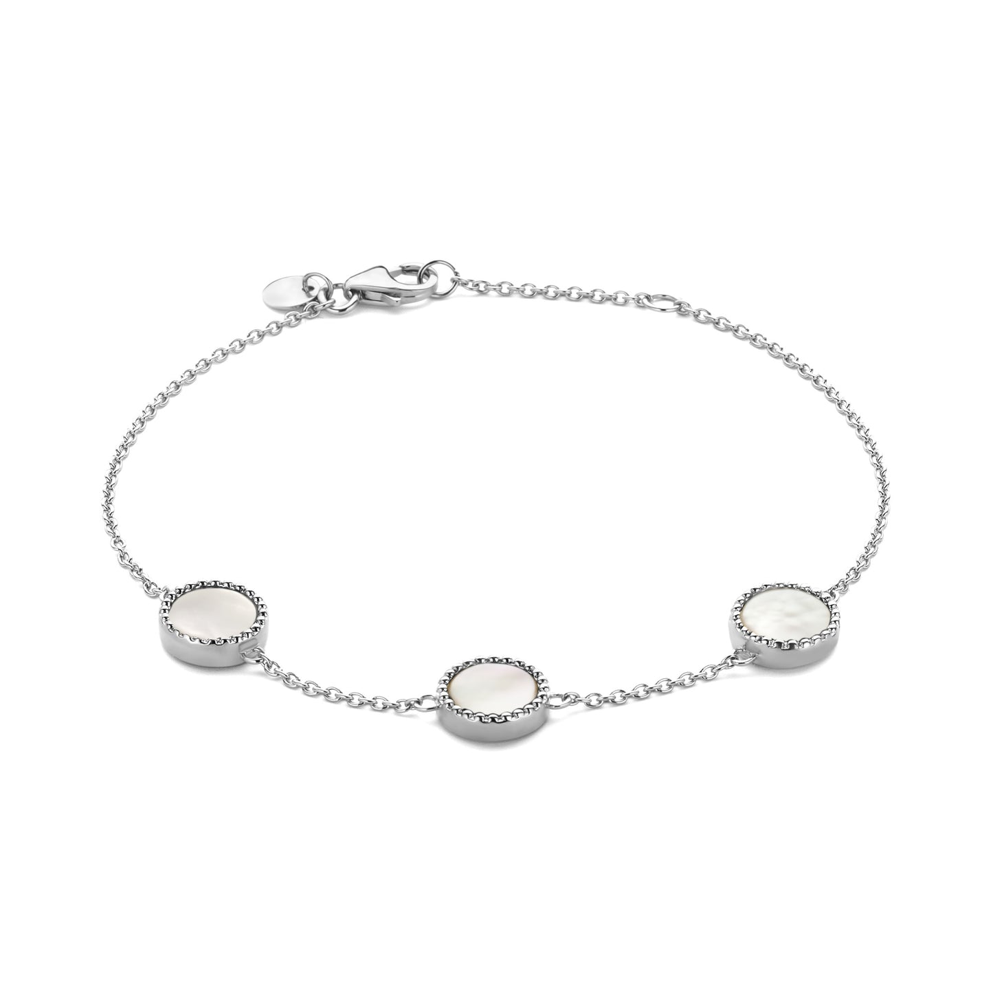 Brioso Cortona Dara 925 sterling silver bracelet with mother of pearl - Parte di Me