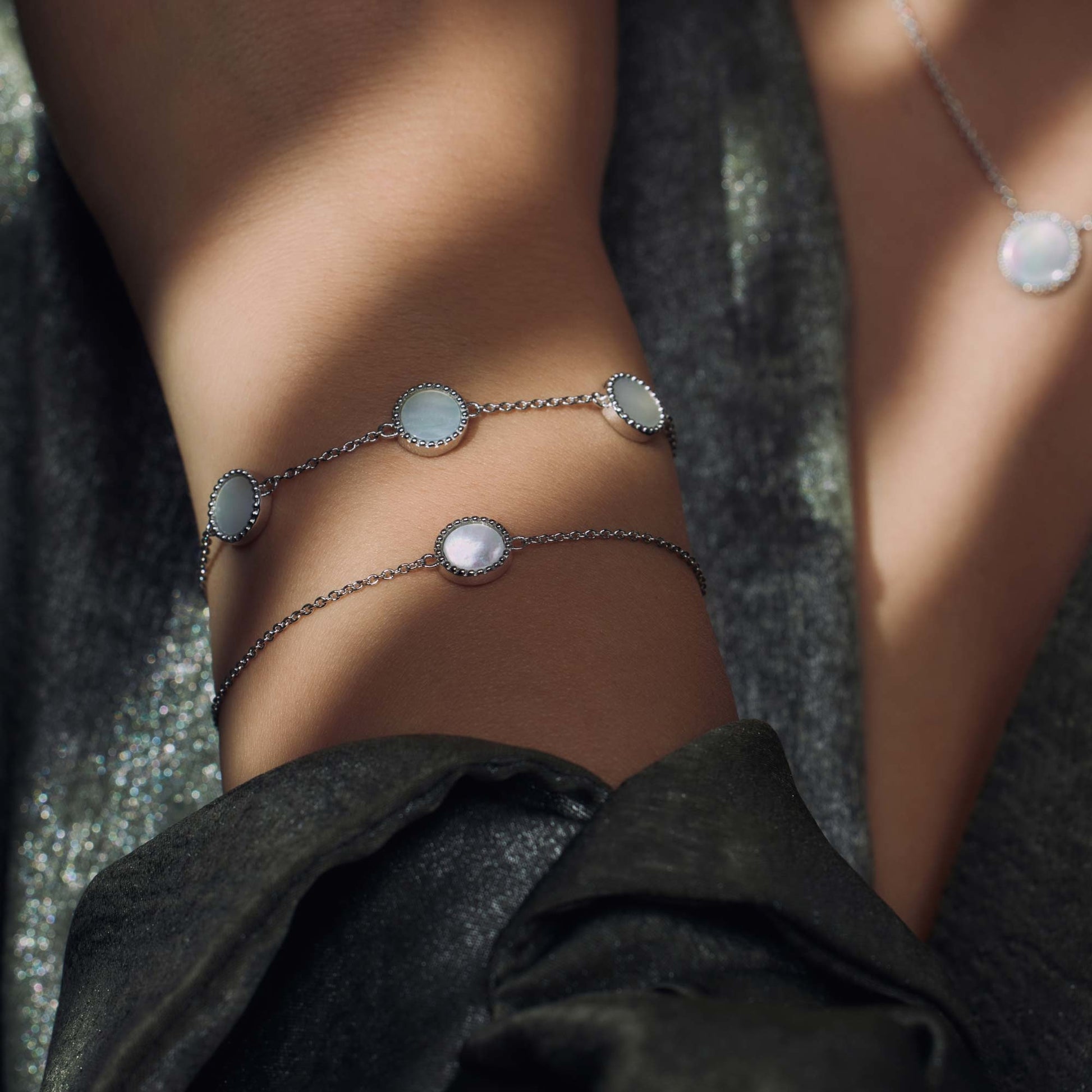 Brioso Cortona Dara 925 sterling silver bracelet with mother of pearl - Parte di Me