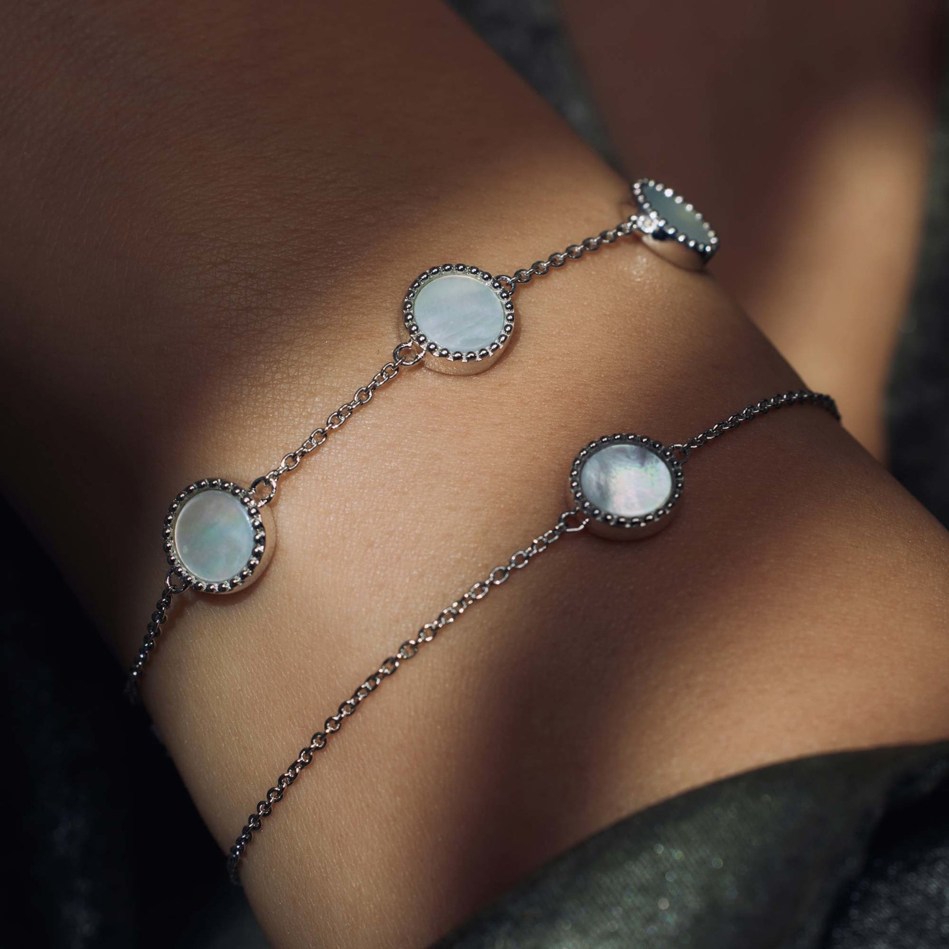 Brioso Cortona Dara 925 sterling silver bracelet with mother of pearl - Parte di Me