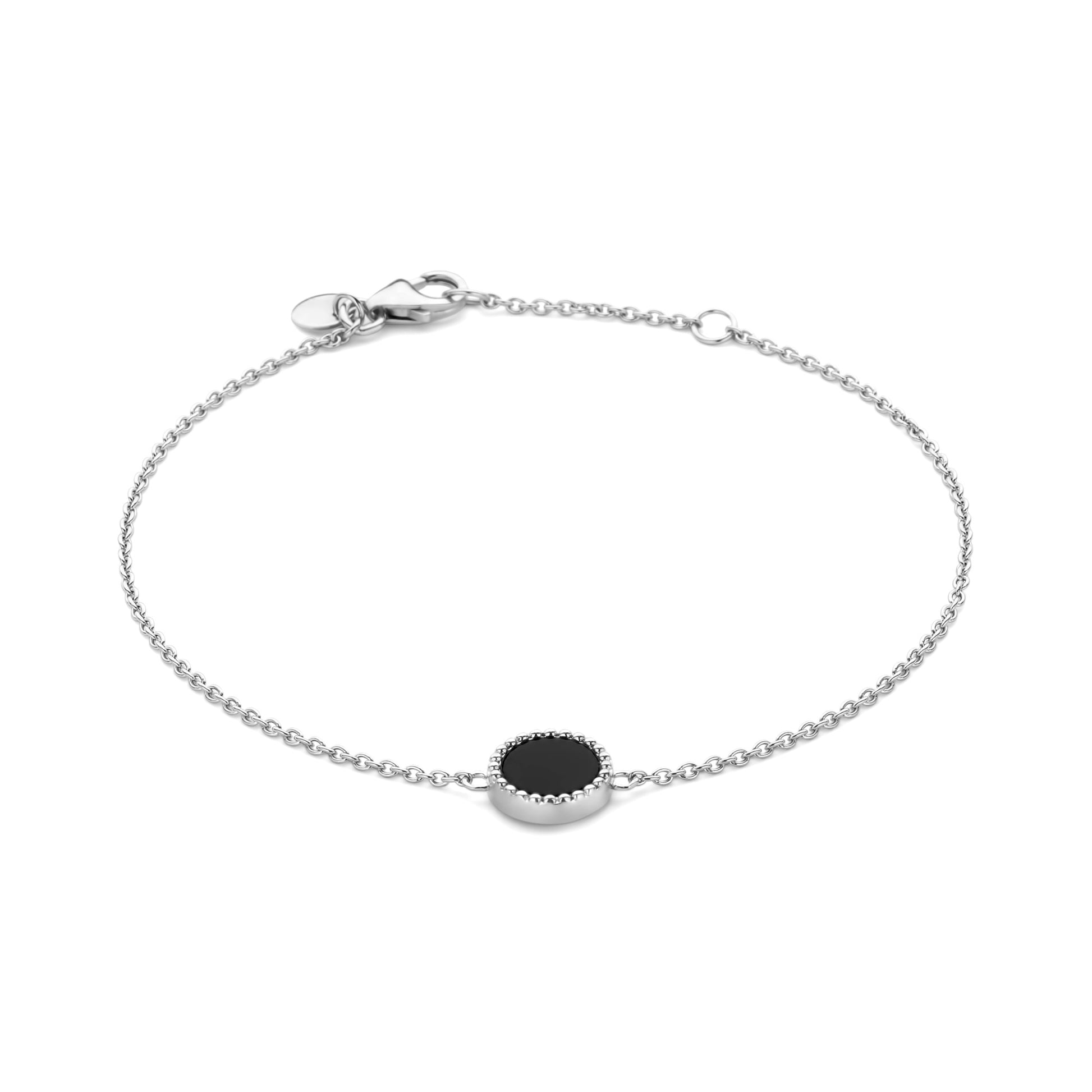 Brioso Cortona Giulia 925 sterling silver bracelet with black onyx - Parte di Me