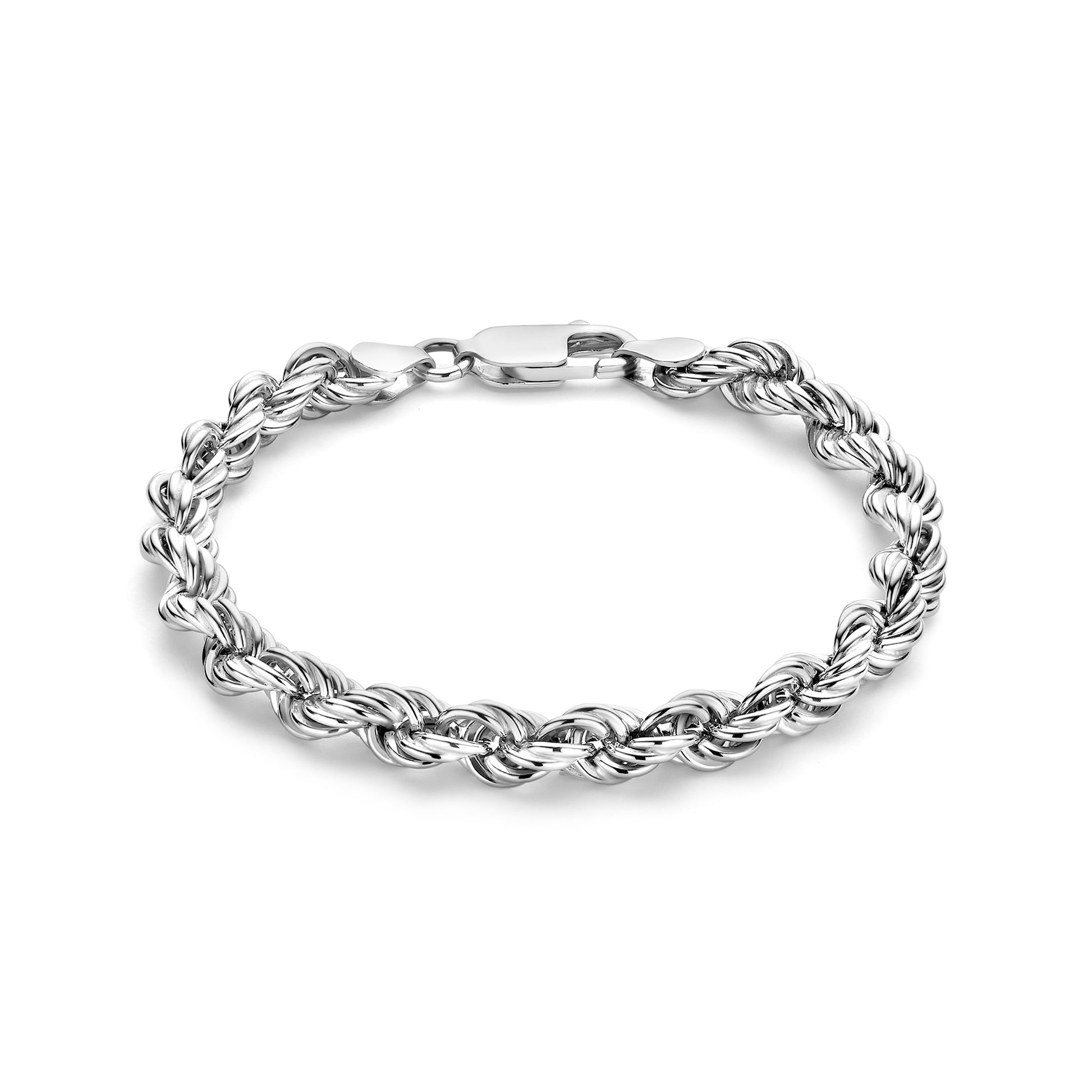 Bibbiena Poppi Viviana 925 sterling silver bracelet with twist - Parte di Me