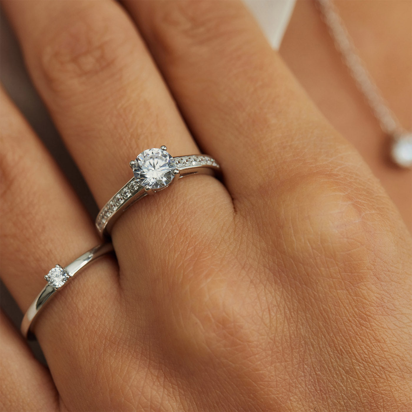 Ponte Vecchio Uffizi 925 sterling silver ring with zirconia stone - Parte di Me