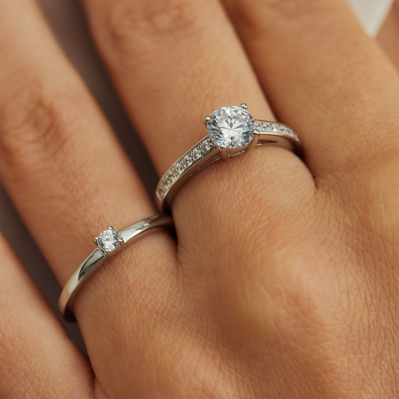 Ponte Vecchio Uffizi 925 sterling silver ring with zirconia stone - Parte di Me