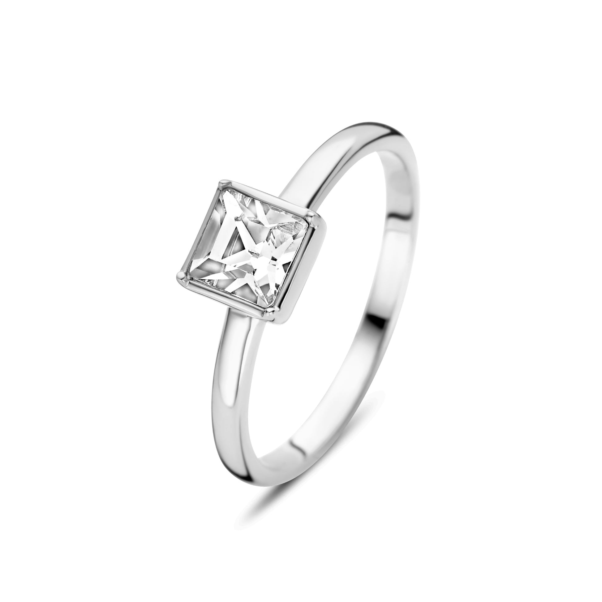 Cento Luci Perla 925 sterling silver ring with preciosa crystal - Parte di Me