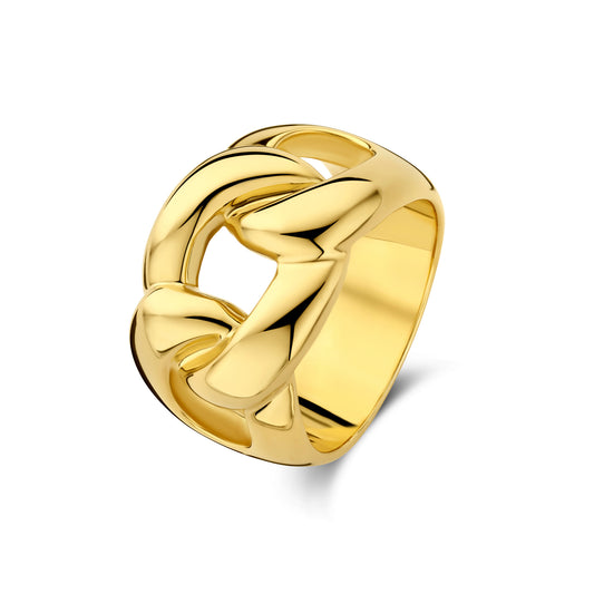 Bibbiena Poppi Adriane 925 sterling silver gold plated ring - Parte di Me