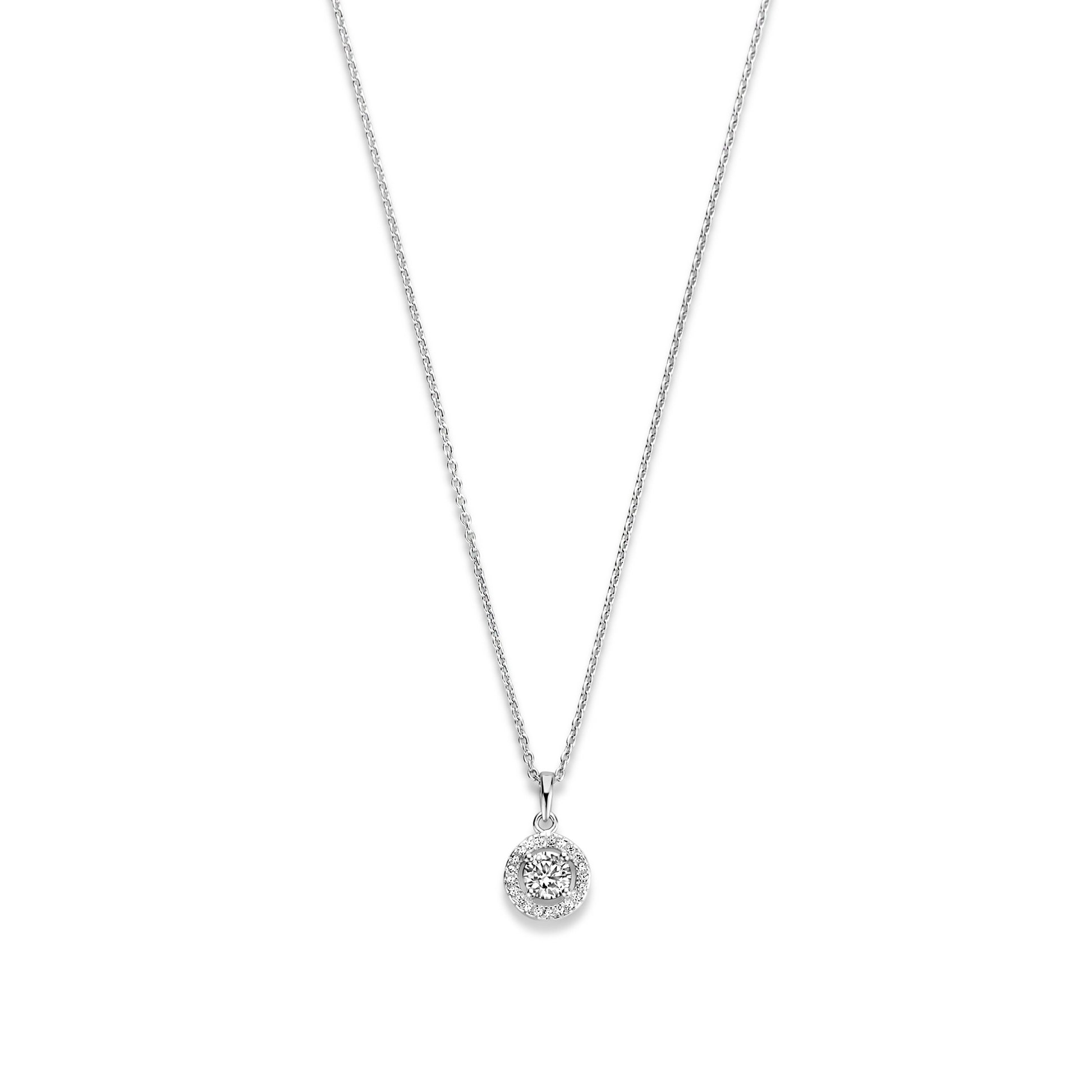 Ponte Vecchio Dalia 925 sterling silver necklace with zirconia stone - Parte di Me
