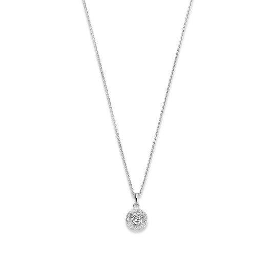 Ponte Vecchio Dalia 925 sterling silver necklace with zirconia stone - Parte di Me