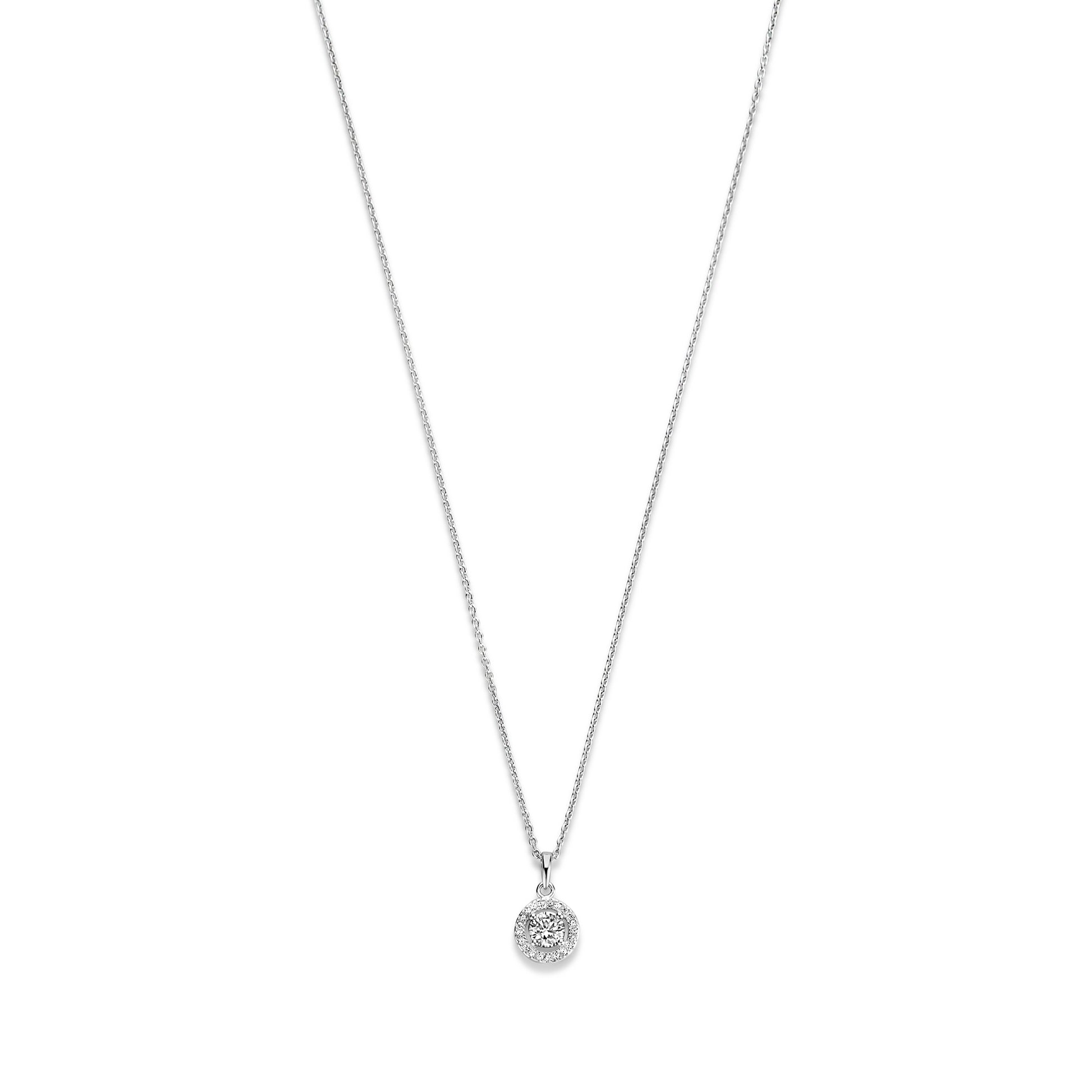 Ponte Vecchio Dalia 925 sterling silver necklace with zirconia stone - Parte di Me