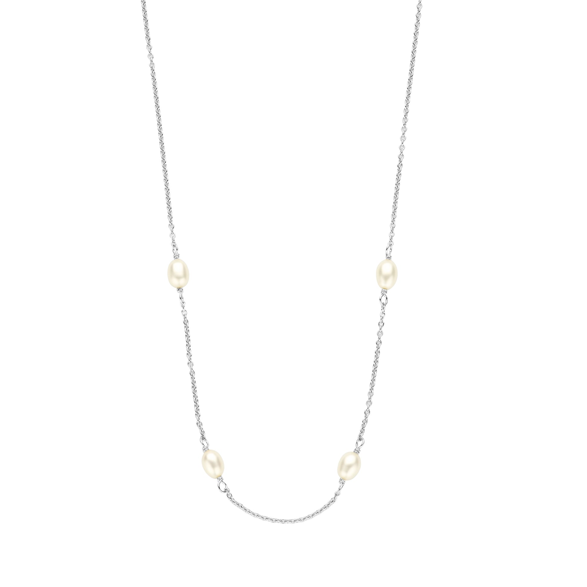Brioso Cortona Ambra 925 sterling silver necklace with freshwater pearls - Parte di Me