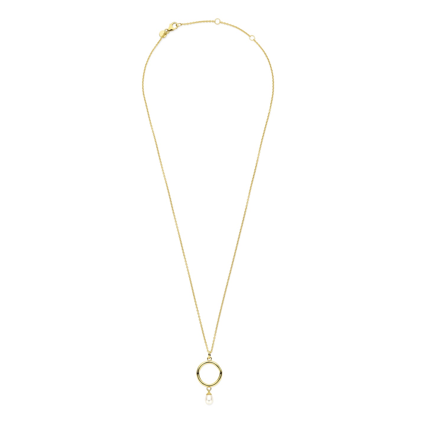 Brioso Cortona Ambra 925 sterling silver gold plated necklace with freshwater pearl - Parte di Me