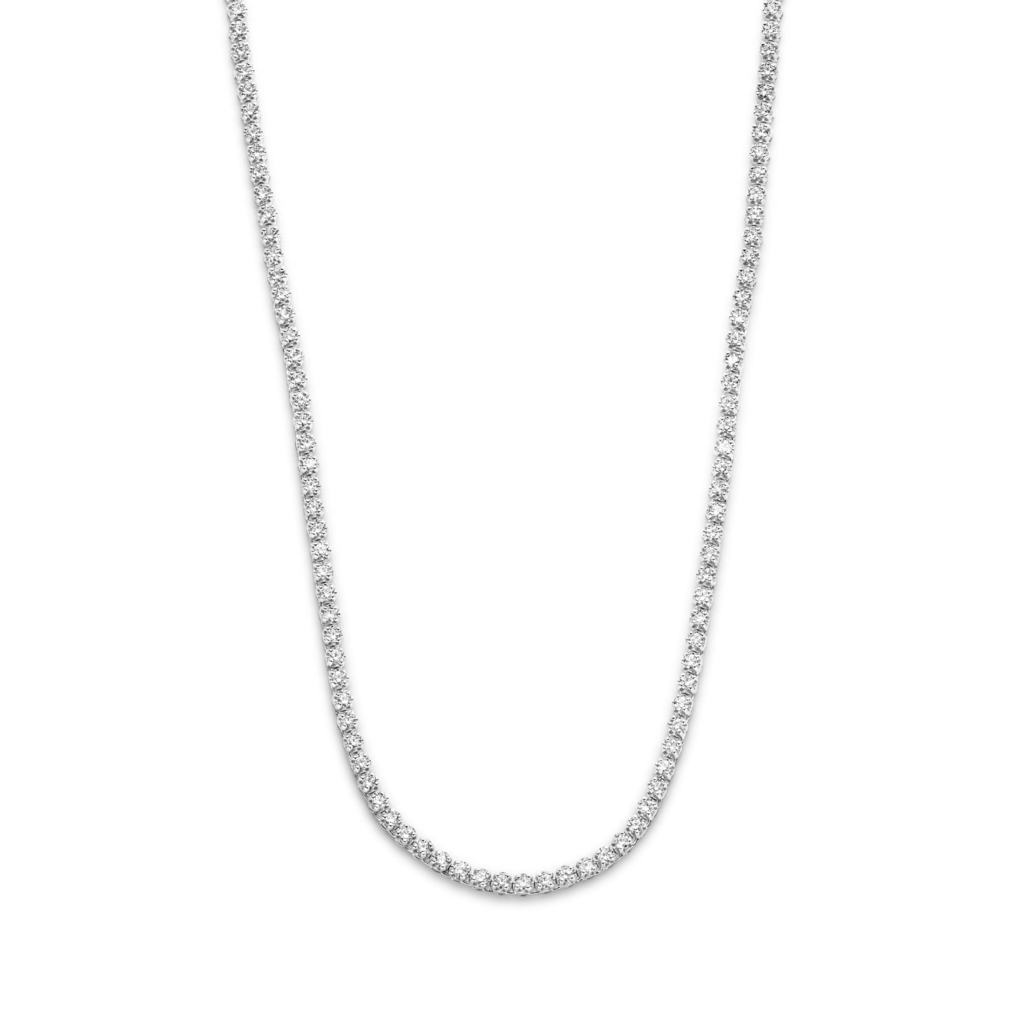 Santa Maria della Base 925 sterling silver necklace with zirconia stones - Parte di Me