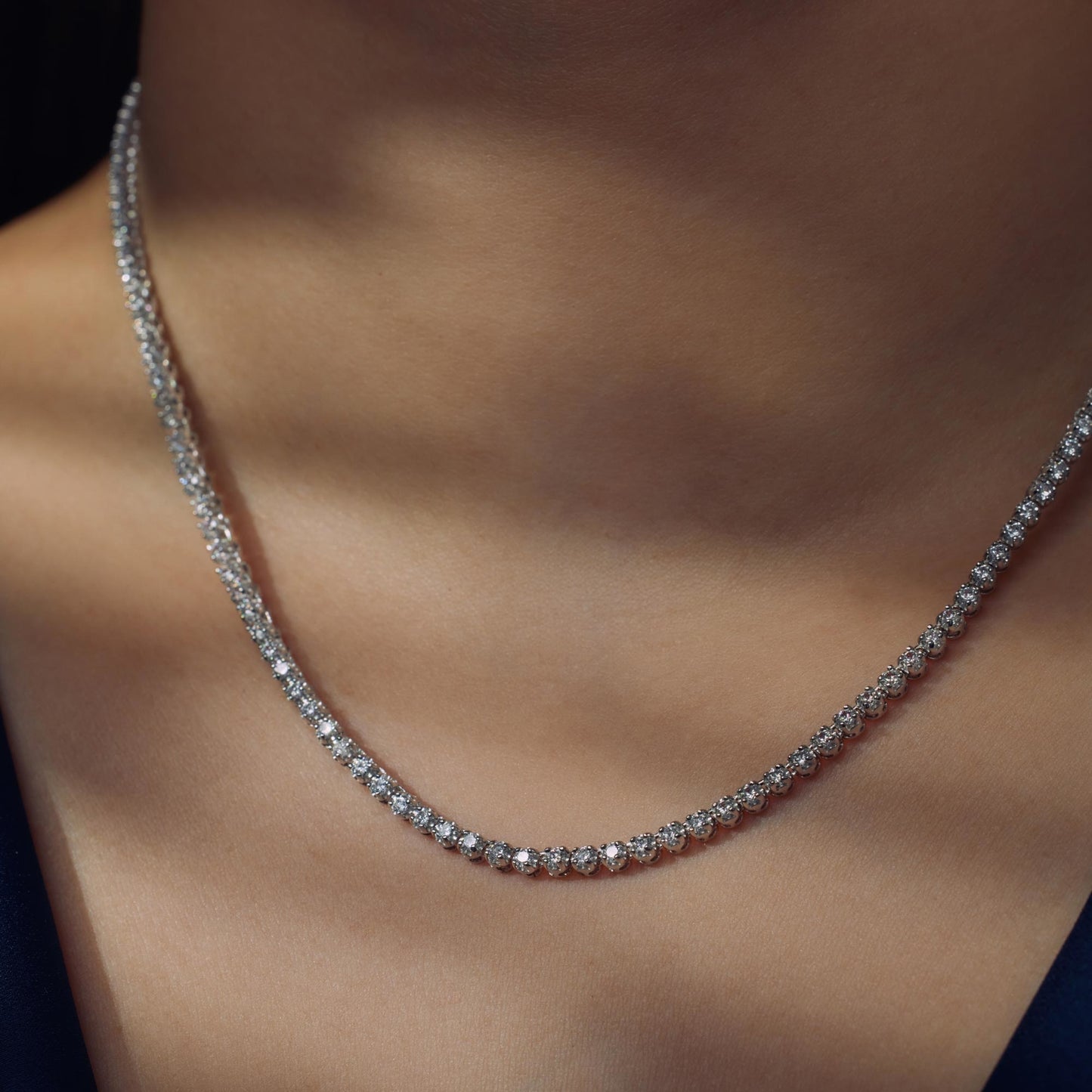 Santa Maria della Base 925 sterling silver necklace with zirconia stones - Parte di Me