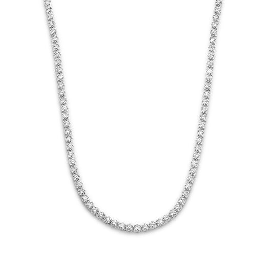Santa Maria della Base 925 sterling silver necklace with zirconia stones - Parte di Me