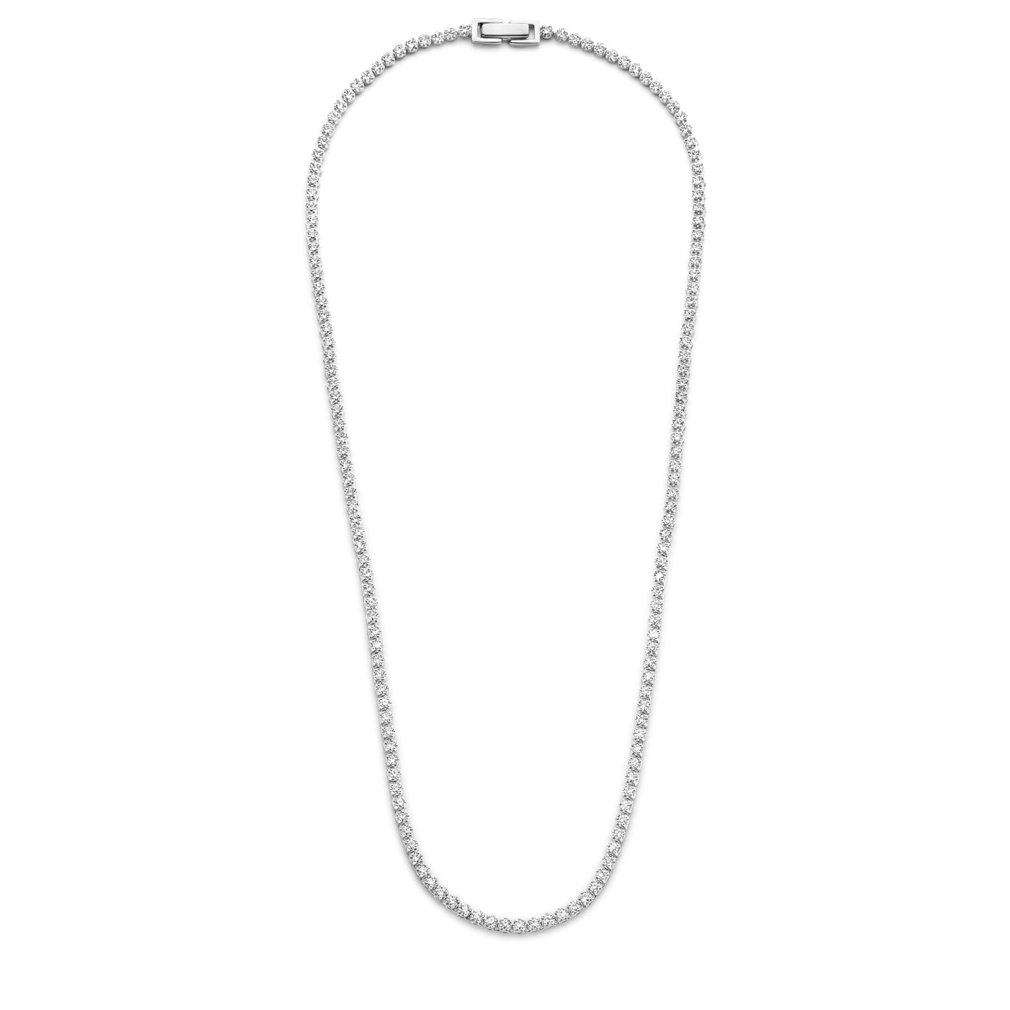 Santa Maria della Base 925 sterling silver necklace with zirconia stones - Parte di Me