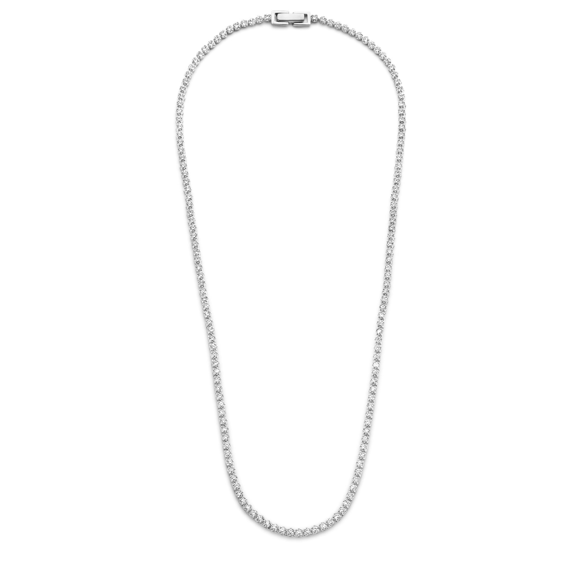 Santa Maria della Base 925 sterling silver necklace with zirconia stones - Parte di Me