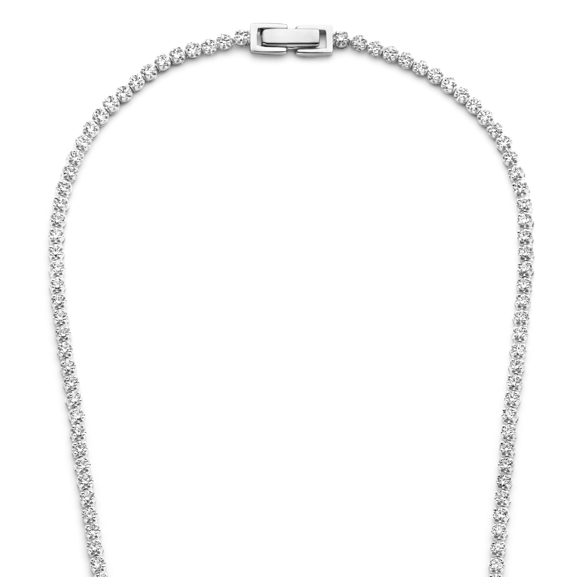 Santa Maria della Base 925 sterling silver necklace with zirconia stones - Parte di Me