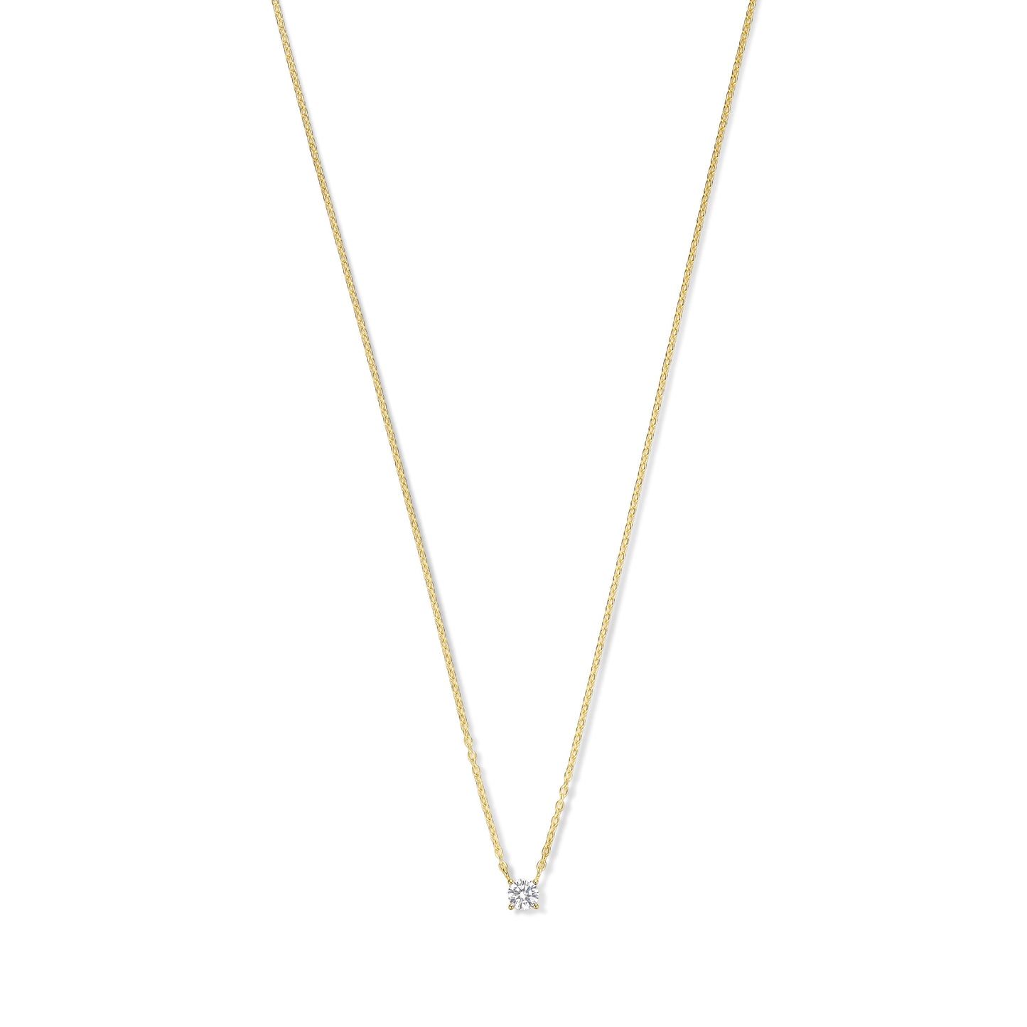 Ponte Vecchio Sofia 925 sterling silver gold plated necklace with zirconia stone - Parte di Me