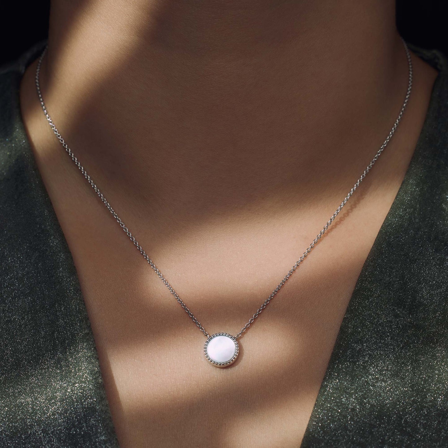 Brioso Cortona Dara 925 sterling silver necklace with mother of pearl - Parte di Me