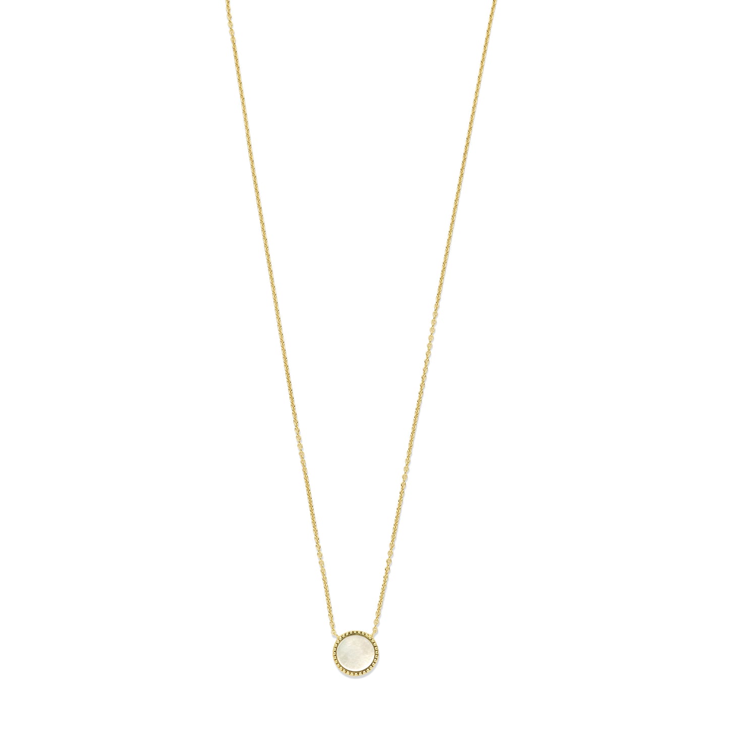 Brioso Cortona Dara 925 sterling silver gold plated necklace with mother of pearl - Parte di Me