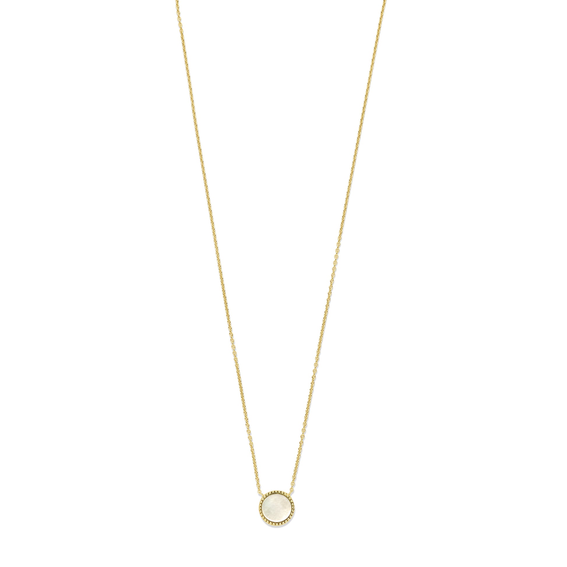 Brioso Cortona Dara 925 sterling silver gold plated necklace with mother of pearl - Parte di Me